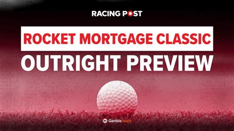 steve palmer racing post golf tips|Steve Palmer's Rocket Mortgage Classic predictions and free golf.